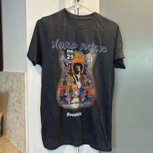 Jimi Hendrix Gray T Shirt Adult MediumHard Rock Cafe Honolulu Sig Series 29